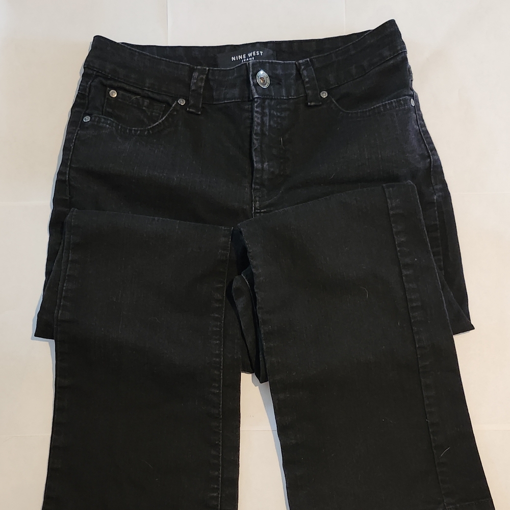 Nine West Women's West End Bootcut Black Jeans